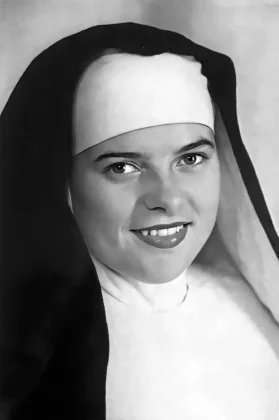 Margaret dressed as a nun.