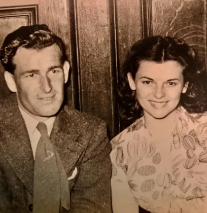 Ken and Margaret made a stunning couple when they became engaged in 1950.