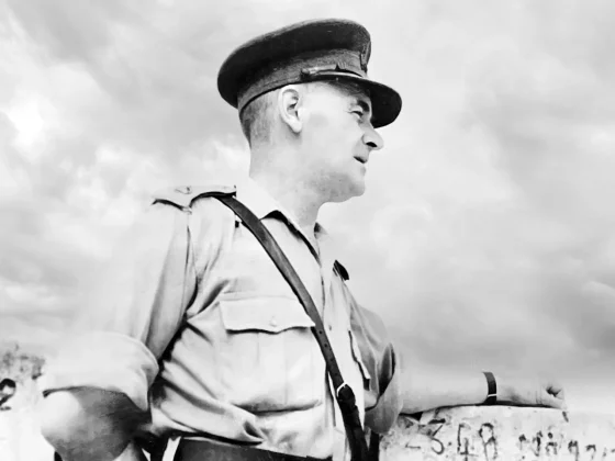 Sam Staples in uniform, Malta 1940.